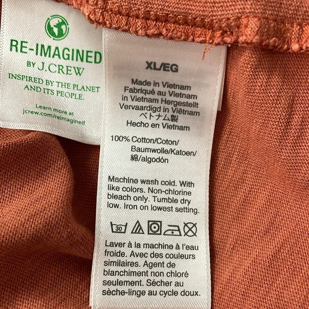 J.Crew Garment-dyed slub cotton crewneck T-shirt